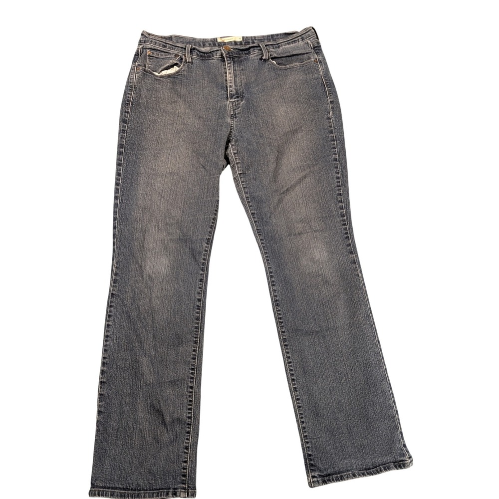 Levi's Women's 505 Straight Fit Black Denim Jeans Size 16